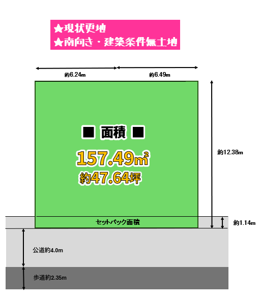 八尾市田井中3丁目　売土地