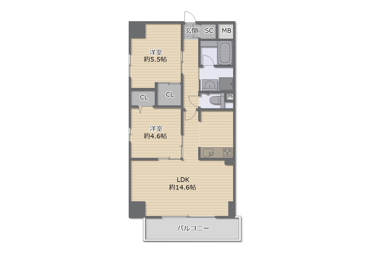 グランルージュ谷町六丁目　