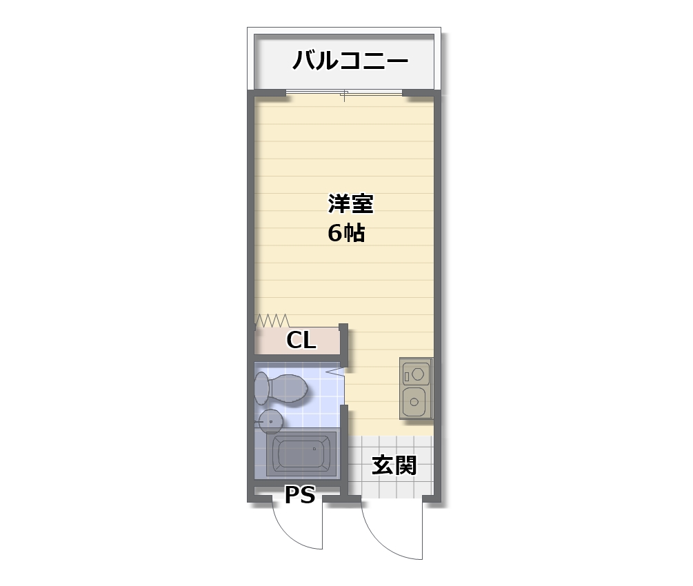 アミティ布施公園通り　406号室