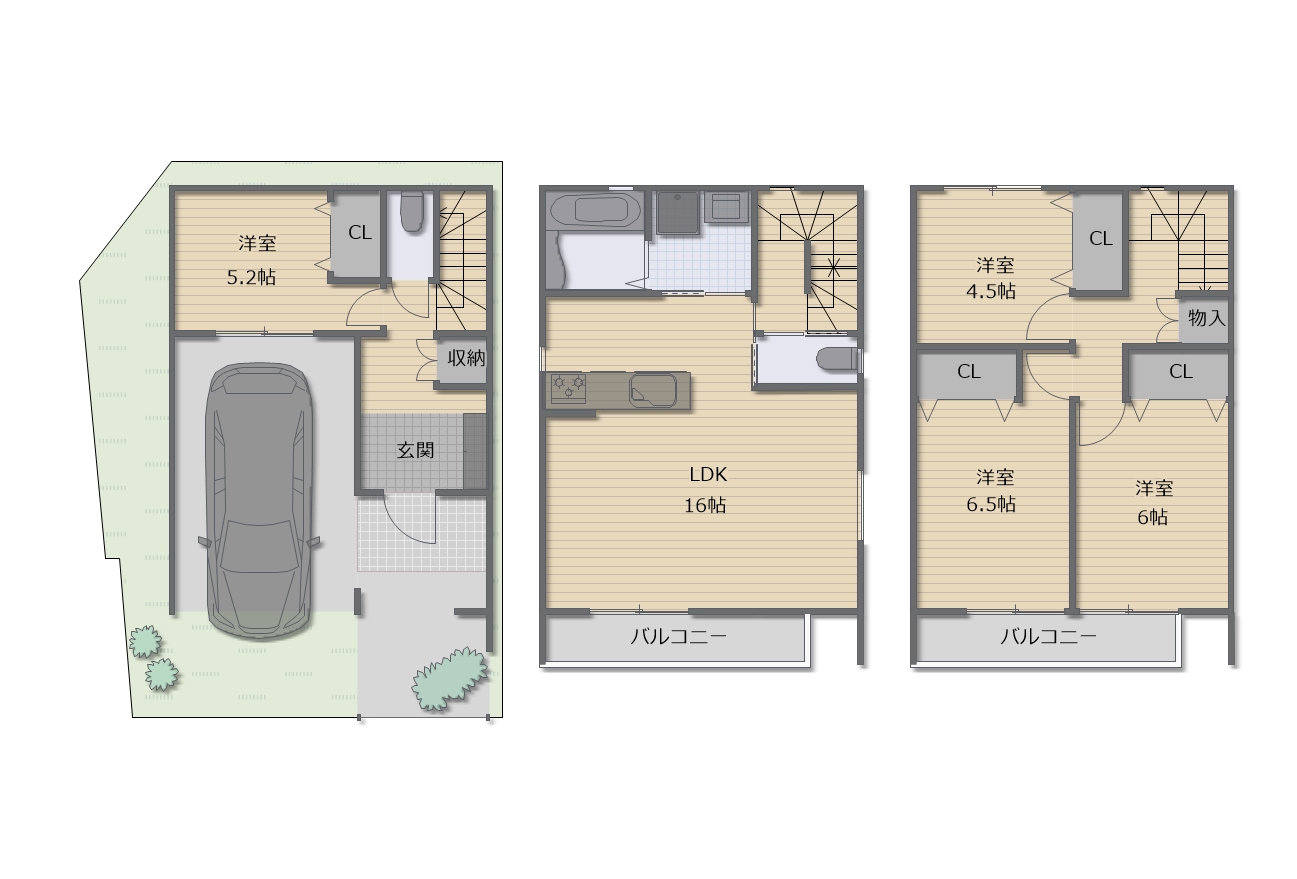 大阪市生野区巽南1丁目 新築戸建  大阪市生野区巽南1丁目 新築戸建