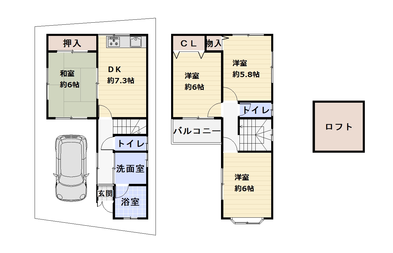 八尾市東久宝寺1丁目　中古戸建