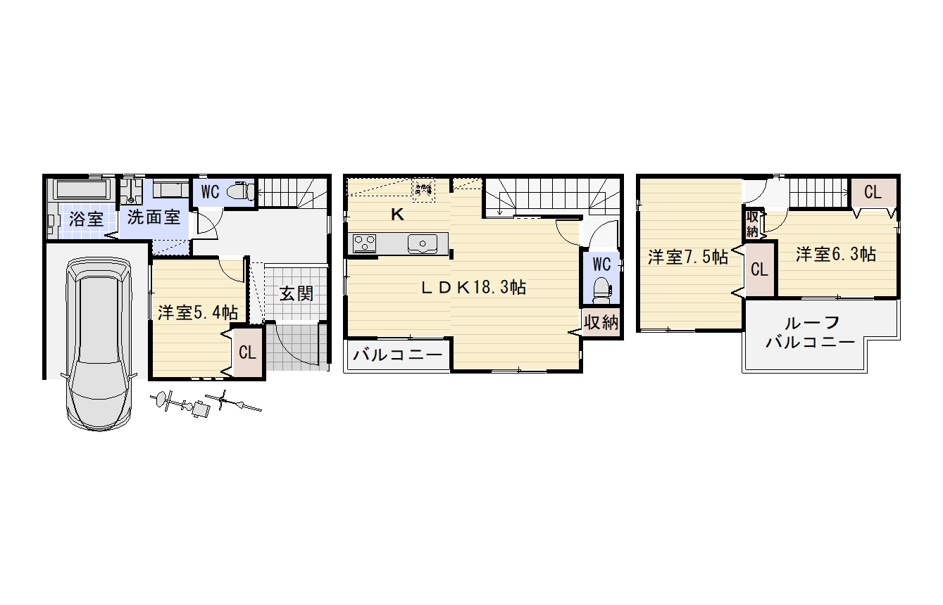 東住吉区杭全4丁目　新築戸建 